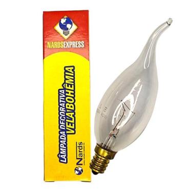 Imagem de Lâmpada Decorativa Vela Bico Torto 40W 130V E12 Clara - NARDSEXPRESS