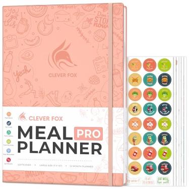 Imagem de Clever Fox Meal Planner PRO – Diário semanal de preparação de refeições com lista de compras e rastreador de perda de peso – Dieta, Fitness e Welness – Caderno diário nutricional – Dura 12 meses,