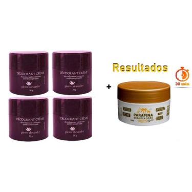 Imagem de KIT 4 Und Desodorante Pierre Alexander Creme Antitranspirante + Parafi