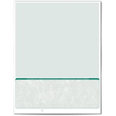 Imagem de VersaCheck ValueChex - 250 cheques de vouchers comerciais em branco - Green Classic - Formulário de 250 folhas #1002 - Check on Bottom