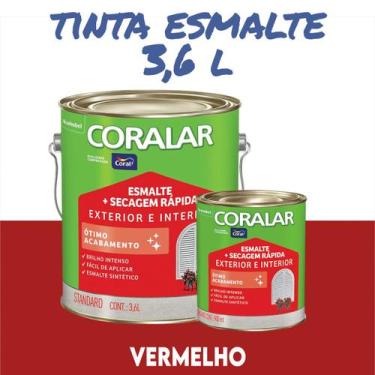 Imagem de Tinta Esmalte Sintético Coral Madeira e Metal 3,6 l e 900ml Coralar Ex