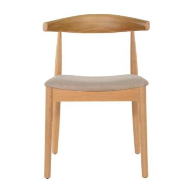 Imagem de Cadeira Carina - Madeira Natural - Linho Nude  - shopshop