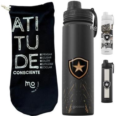 Imagem de KIT Garrafa Térmica Gocase Fresh 650ml Oficial do Botafogo com saquinh