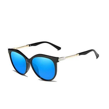 Imagem de Óculos de Sol Feminino Gatinho Luxuoso Kingseven Proteção UV400 Polari