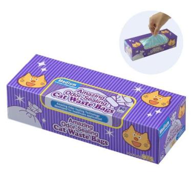 Imagem de Sacos para Lixo Cat BOS Amazing - Vedação de Odor - Azul Claro