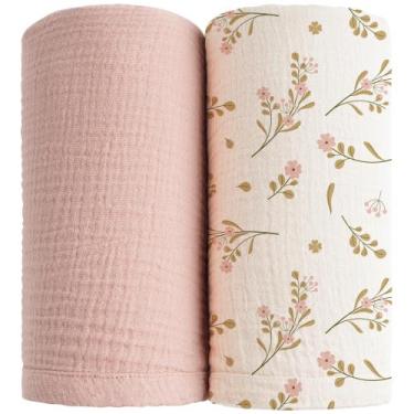 Imagem de Cobertores Muslin Konssy para Bebê (Pacote com 2)