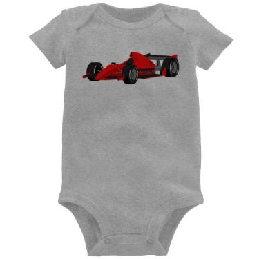 Imagem de Body Bebê Carro de Corrida - Foca na Moda, Cinza, G