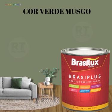 Imagem de Tinta Semi Brilho Verdes Parede 800ml Brasiplus Acrílica Lavável. - BR