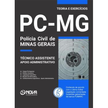 Imagem de Apostila PC-MG - Técnico Assistente - Apoio Administrativo - Nova Conc