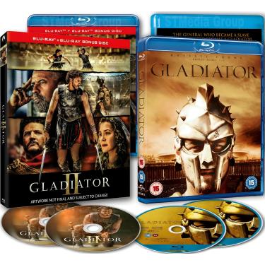 Imagem de Generic Coleção De Filmes Gladiador 2 (Gladiador 2000 + 2, 2024 / Edição Especial Com 4 Discos Recursos Bônus) [Regional Free] [Blu-Ray]