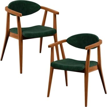Imagem de Kit 02 Poltronas Cecília B04 Facto Verde Musgo