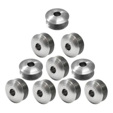 Imagem de 10 Bobinas Carretilha Singer Aluminio Baixa Máquina Costura