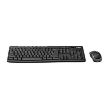 Imagem de Kit Teclado e Mouse Wireless Logitech MK270 Preto