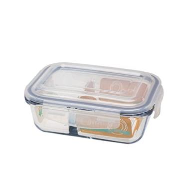 Imagem de Pote Hermético De Vidro Temperado Com Divisória 580Ml - Oxford Porcelanas