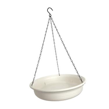 Imagem de IEUDNS Comedouro para pássaros suspenso, decoração, prato multiuso para irrigação com corrente, tigela de água para áreas externas, quintal de jardim