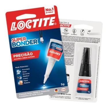 Imagem de Super Bonder Loctite Super Cola Multiuso Instantanea Precisão 5g Couro