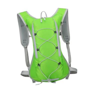 Imagem de YIJU Mochila de hidratação, mochila de viagem, de caminhada aquática, capacidade para menos de 20 litros, bolsa leve para caminhada, escalada esportiva, Verde