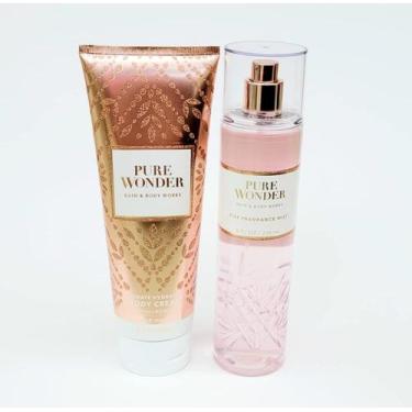 Imagem de Conjunto de creme corporal Perfume Bath & Body Works Pure Wonder