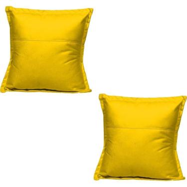 Imagem de Kit 2 Almofadas Decorativa Cheia Fofinha Para Sofá Cadeira Poltrona 42 Cm Suede