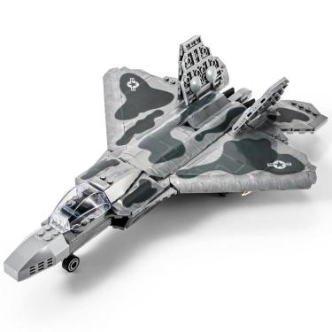 Imagem de Conjunto de blocos de construção SEMKY Military Series F-22 Raptor 626 unidades