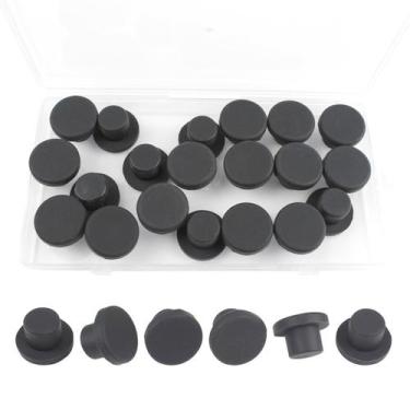 Imagem de Tampões de borracha BOPOREAE em forma de T para furos redondos, 20 uni