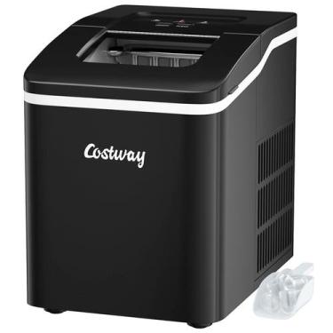 Imagem de Máquina de Fazer Gelo COSTWAY - 26 Libras/24 Horas com Limpeza Automát