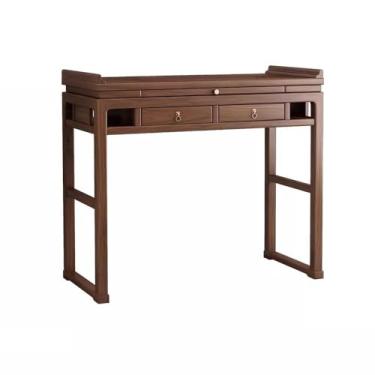 Imagem de ZzleoyuUUs-12 Prateleira de altar budista para sala de estar interna, mesa de oferta de riqueza, mesa de buda estilo chinês (pequena)