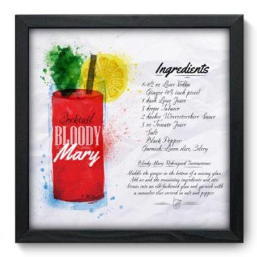 Imagem de Quadro Decorativo - Bloody Mary - 33cm x 33cm - 082qdcp - Allodi