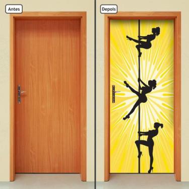 Imagem de Adesivo Decorativo de Porta - Pole Dance - 671cnpt - Allodi