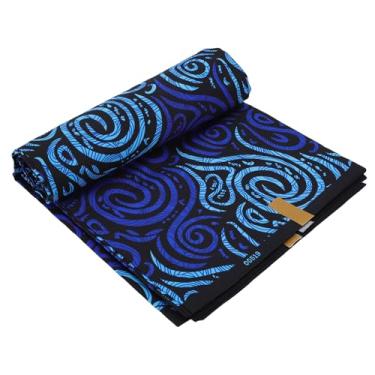 Imagem de Asixxsix Tecido Africano de 6 Jardas, Pano de Impressão de Poliéster Ankara Com Belo Padrão, Tecido Impresso Africano para Vestido de Festa Artesanato Diy Costura Decoração Em Casa