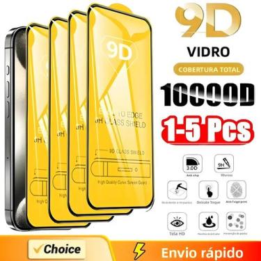 Imagem de Protetor De Tela Para iPhone 9D Vidro Temperado NNBILI 1-5PCS Para 16 