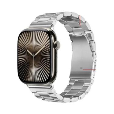 Imagem de Pulseira De Metal Em Aço Inoxidável Para Apple Watch 46mm 42mm 44mm 40