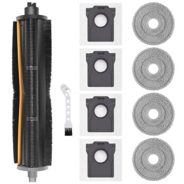 Imagem de Acessórios de escova TriCut Peças de reposição para Dreame X40 Ultra/X30 Ultra/L30 Ultra/L10s Ultra/L20 Ultra/L10s Pro/L40 Ultra, MOVA P10 / P10 Pro/P50 Pro, inclui 4 panos de esfregão, 4 sacos de