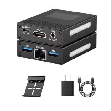 Imagem de youyeetoo LinkPi UVC2, 4K30 Bidirecional HDMI-UVC Captura e Loop-Out, H.264/H.265 Codificador de hardware, SRT/RTMP/NDI|HX2, transmissão ao vivo para câmera/PC (pacote 3, UVC2)