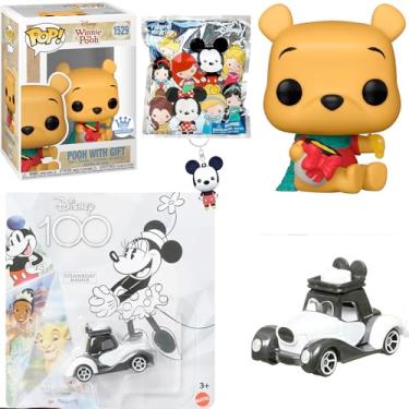 Imagem de Enchanted Rewind Retro Princess Belle Exclusive Disney Figure Bundled with Beauty Beast VHS Package + Snow White & Winnie Pooh Diamond + Magical Bitty Mini Pop! 4-items