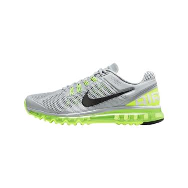 Imagem de Nike Tênis masculino Air Max 2013 (HF3660-003, cinza lobo/volt/preto/preto), Cinza lobo/Volt/Preto/Preto, 41