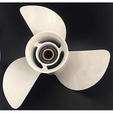 Imagem de Hélices de alumínio para motor de barco, haste de hélice de assy, 6E5-45945 6E5-45947 6E5-45949 EL 13K 15K 17K para motor Yamaha Parsun Makara Marine Outboard 70HP 75HP 80HP 85HP 90HP 115HP 2/4 temposITACO 6E5-45945-01-EL