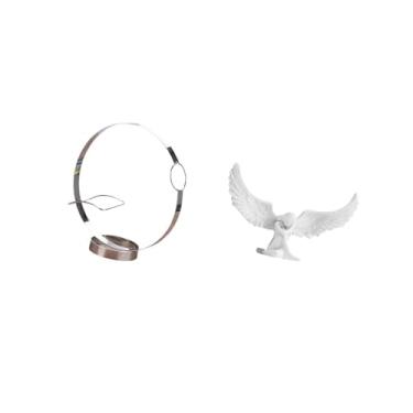 Imagem de Fenteer Suporte para Garrafas de Vinho de Ferro, Estátua de Anjo, Asa, Resina, Estatueta, Artesanato, Decoração, Ornamento, Organizador de Prateleiras de Vinh