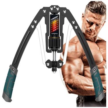 Imagem de Aparelho de Musculação para Braço com Potência Hidráulica Ajustável de 9 a 200 kg, EAST MOUNT, Preto