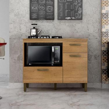 Imagem de Balcão Para Cooktop Ambiente Teresina Cinamomo - Valdemóveis