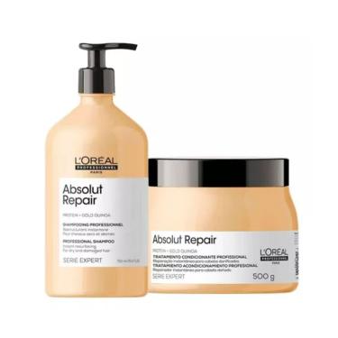 Imagem de Kit L`oréal Absolut Repair - Shampoo 750ml + Máscara 500ml