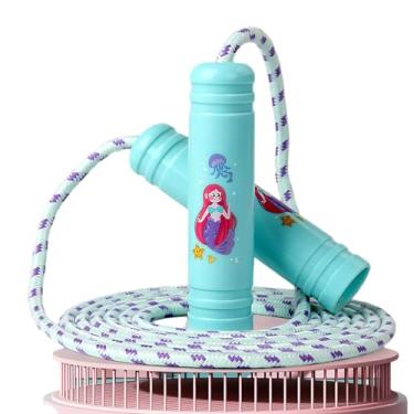 Imagem de Corda de pular fitness exercício corda de pular corda de pular ajustável para academia em casa aproximadamente 2,7 metros DJA503-07