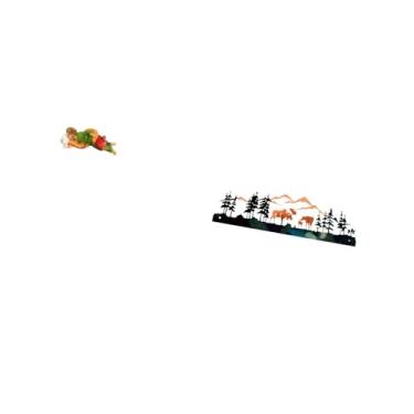 Imagem de Fenteer Escultura de Resina de Veado Joseph, Estátua Decorativa para Mesa, Prateleira, Escritório, Carro, Jardim, Cerca, área Externa, Interna, Exibiç