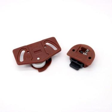 Imagem de Rolo de porta de janela 1 par de placa de circuito de engrenagem armário armário polia porta deslizante ferragens de móveis duráveis (estilo 2)