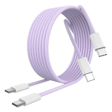 Imagem de [Certificado MFi] Cabo de carregamento USB C para USB C para iPhone 16/16 Plus/16 Pro/1...