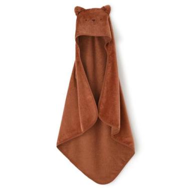 Imagem de Toalha de Banho com Capuz Döhler Teddy, Marrom
