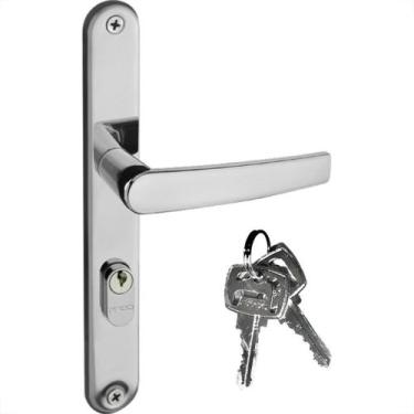 Imagem de Fechadura Pado Concept Zamac Perfil 500 Externa Estreita Cromada