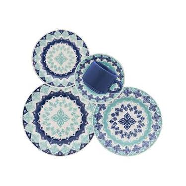 Imagem de Aparelho de Jantar Biona Lola 20 peças Cerâmica Estampada