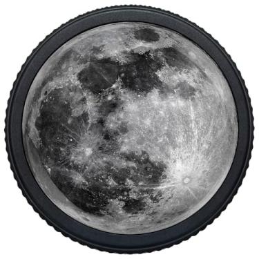 Imagem de Artinhand Pacote com 4 maçanetas de armário de cozinha Moon maçanetas redondas de alumínio preto fosco serrilhadas de orifício único puxadores de porta de armário de ferragens