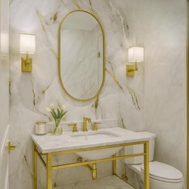 Imagem de Papel de Parede Adesivo Luxuoso Fosco Mármore Quarto Sala Cozinha Lavabo(1m x 45cm)